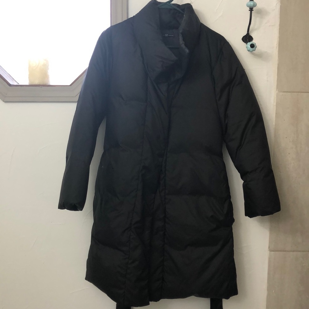 Feather down long coat
